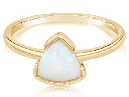 14K Yellow Gold Australian Opal Ring Supply