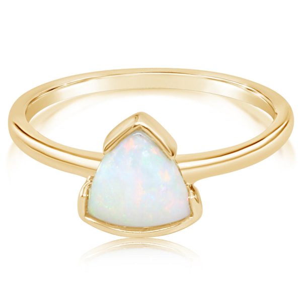 14K Yellow Gold Australian Opal Ring Supply