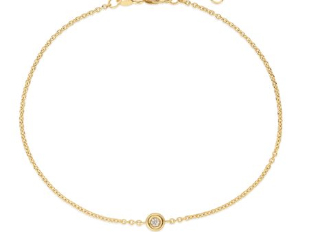 14K Gold Solo Diamond Bracelets Discount