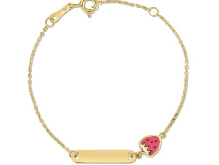 14K Strawberry Childrens Bracelet Supply