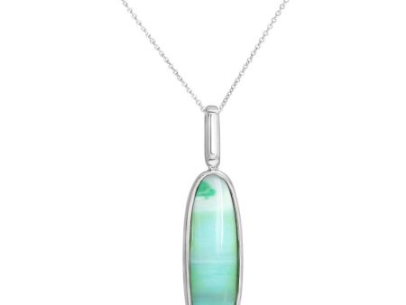 Silver Indonesian Opal Pendant Hot on Sale