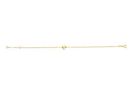 14K Gold Clover Bracelet Hot on Sale