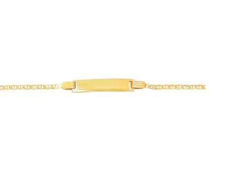 14K Gold Childrens Mariner ID Bracelet Online now