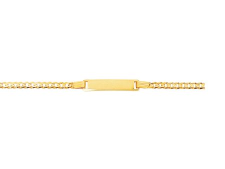 14K Gold Childrens Curb ID Bracelet Online