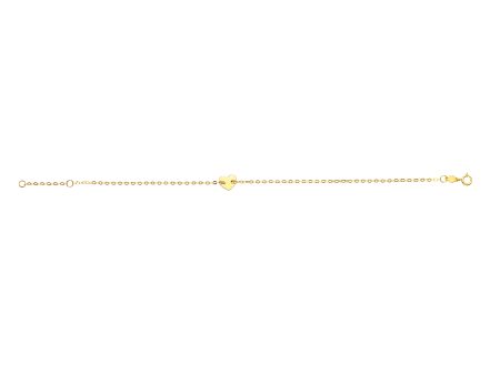 14K Gold Heart Bracelet Online Sale