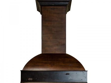 ZLINE 36 in. Wooden Wall Mount Range Hood in Antigua and Walnut - Includes Motor (369AW-36) Sale