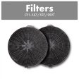 ZLINE Charcoal Replacement Filters for Models 587, 597, and 9597 (Set of 2) (CF1-587 597 9597) Cheap