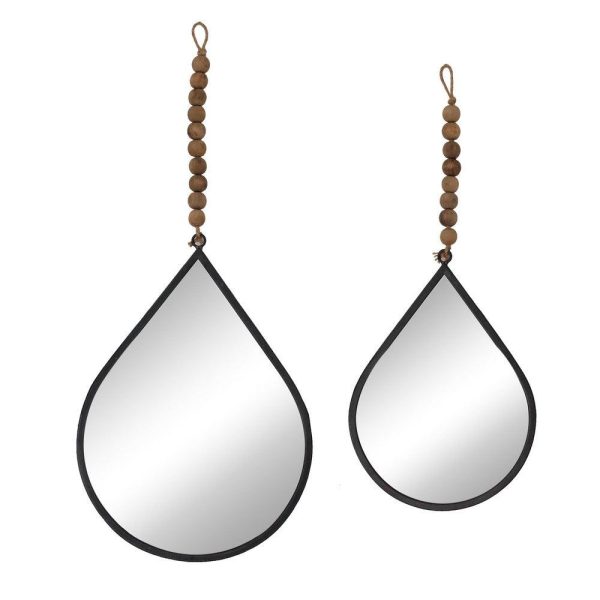 Sagebrook Home Set of 2 Metal Teardrop Wall Mirror Online Sale