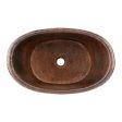 Premier Copper 20 in. Bathtub Vessel Hammered Copper Sink (VBT20DB) on Sale