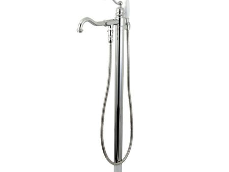 Kingston Brass English Country Freestanding Tub Faucet with Hand Shower Sale