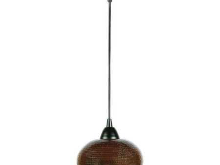 Premier Copper Hammered Copper Globe Pendant Light (L600DB) Fashion