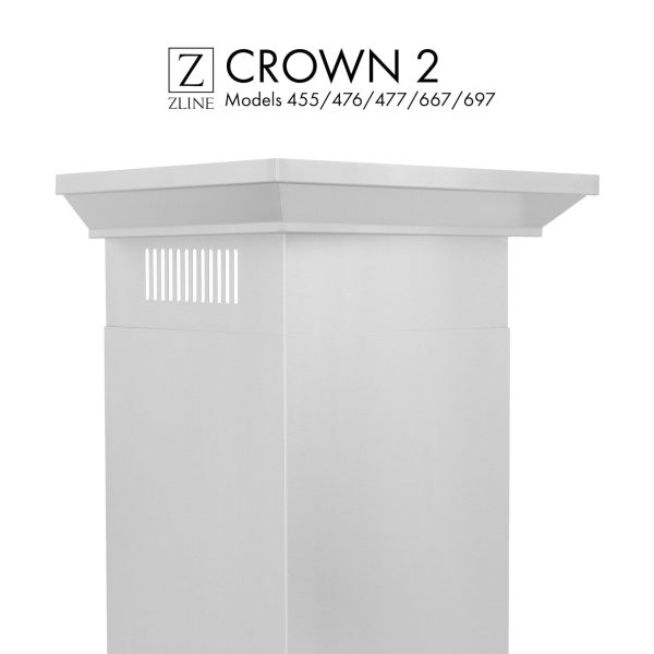 ZLINE Crown Molding Profile 2 for Wall Mount Range Hood (CM2-455 476 477 667 697) Online Hot Sale