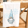 Snowball Gnome Kitchen Towel For Sale