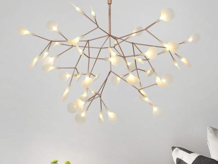 NIUYAO Sputnik Firefly Chandelier Led Pendant Lighting Ceiling Light Fixture Hanging Lamp with 45-Light (Rose Gold) Online Hot Sale