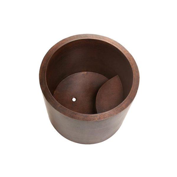 Premier Copper 45 in. Hammered Copper Japanese Style Soaker Bathtub (BTR45DB) Online Sale