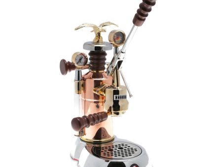 La Pavoni Esperto Edotto Copper and Chrome Espresso Machine (ESPED-16) Online Sale