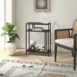 Henn&Hart 22  Wide Rectangular Console Table with Metal Shelves in Blackened Bronze, Entryway Table, Accent Table for Living Room, Hallway Online now