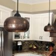 Premier Copper Hammered Copper Globe Pendant Light (L600DB) Fashion