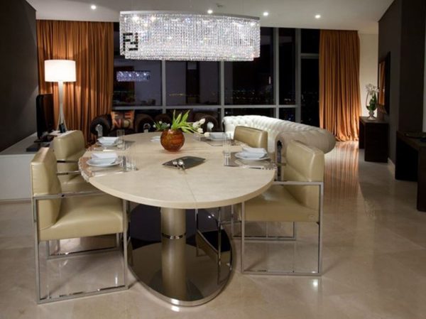 7PM Modern Contemporary Luxury Linear Island Dining Room Crystal Chandelier Lighting Fixture For Discount