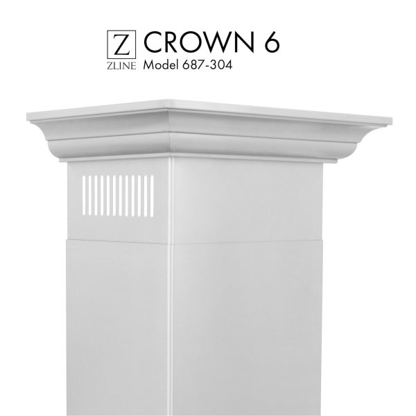 ZLINE Crown Molding Profile 6 for Wall Mount Range Hood (CM6-687-304) Online now