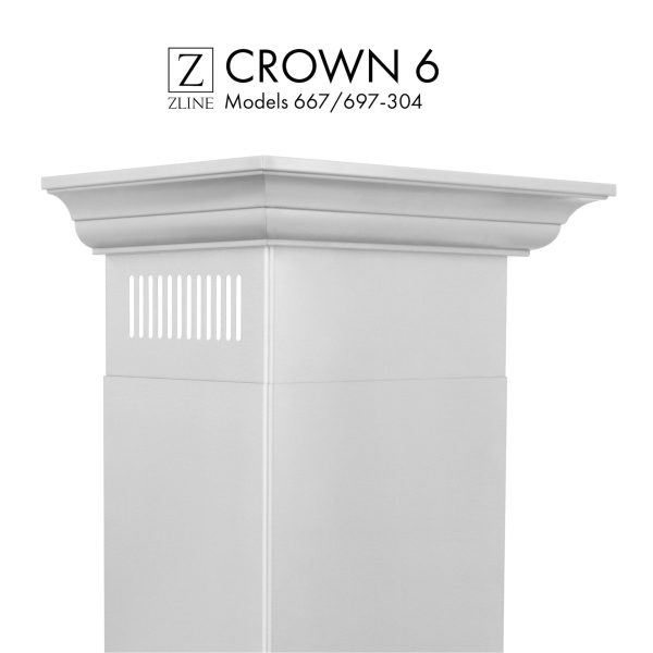 ZLINE Crown Molding Profile 6 for Wall Mount Range Hood (CM6-667 697-304) on Sale