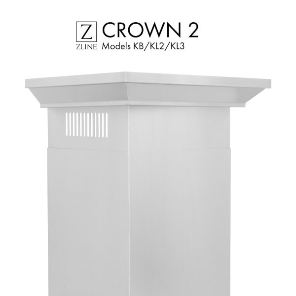 ZLINE Crown Molding 2 For Wall Range Hoods (CM2-KB KL2 KL3) Online Sale