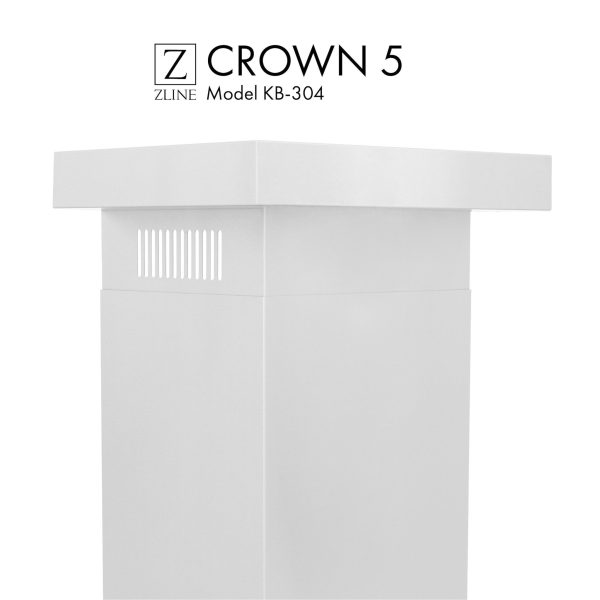 ZLINE Crown Molding Profile 5 for Wall Mount Range Hood (CM5-KB-304) Fashion