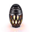 DIKAOU Led flame table lamp, Torch atmosphere Bluetooth speakers&Outdoor Portable Stereo Speaker with HD Audio and Enhanced Bass,LED flickers warm yellow lights BT4.2 for iPhone iPad  Android Online now