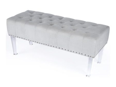 Butler Janelle Cream Velvet Bench For Sale