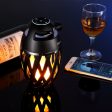 DIKAOU Led flame table lamp, Torch atmosphere Bluetooth speakers&Outdoor Portable Stereo Speaker with HD Audio and Enhanced Bass,LED flickers warm yellow lights BT4.2 for iPhone iPad  Android Online now