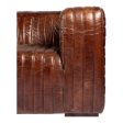 Moe s Home Collection Castle Sofa Cappuccino Brown Leather For Discount