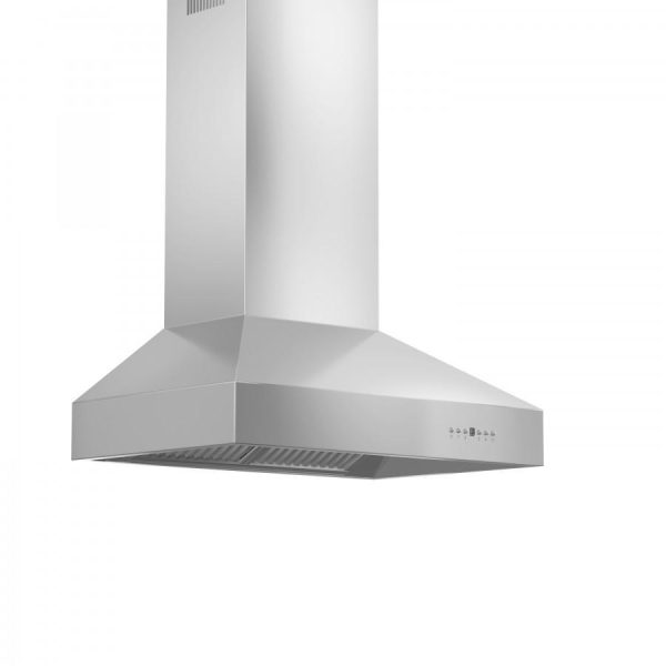 ZLINE Wall Mount Range Hood in Stainless Steel - Includes Remote Blower 400 700CFM Options (697-RD RS) Online