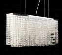 7PM Modern Contemporary Luxury Linear Island Dining Room Crystal Chandelier Lighting Fixture For Discount