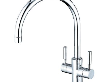 Kingston Brass Concord 2-Handle Kitchen Faucet with 8-Inch Plate, Polished Chrome Fashion