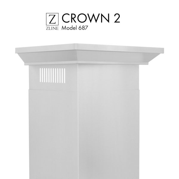 ZLINE Crown Molding 2 For Wall Range Hoods (CM2-687) Online Hot Sale