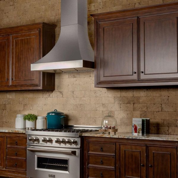 ZLINE Designer Series Fingerprint Resistant Stainless Steel Wall Range Hood (8632S) Online Hot Sale