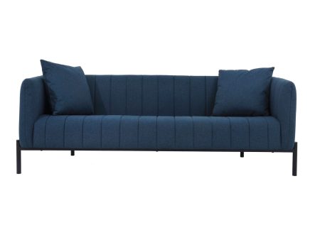 Moe s Home Collection Jaxon Dark Blue Sofa Sale