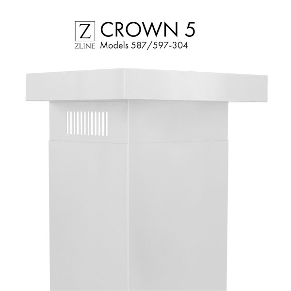 ZLINE Crown Molding Profile 5 for Wall Mount Range Hood (CM5-687-304) For Cheap