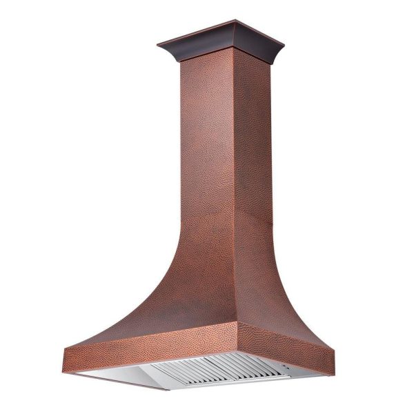 ZLINE Designer Series Hand-Hammered Copper Finish Wall Range Hood (8632H) For Cheap