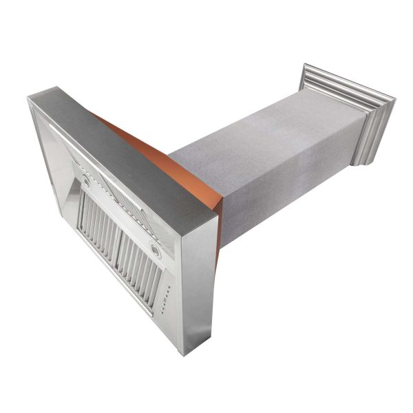 ZLINE Ducted Fingerprint Resistant Stainless Steel Range Hood with Copper Shell (8654C) Online Sale