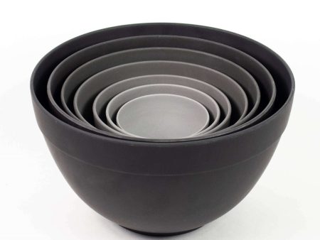 Bamboo Nesting Bowl Set Grey on Sale