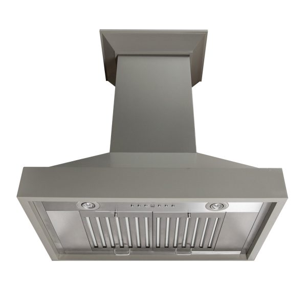 ZLINE 42 in. Convertible Vent Wooden Wall Mount Range Hood in Gray (KBUU-42) Online now