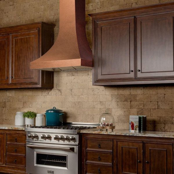 ZLINE Designer Series Hand-Hammered Copper Finish Wall Range Hood (8632H) For Cheap