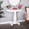 Butler Millard White Demilune Console Table Online Hot Sale