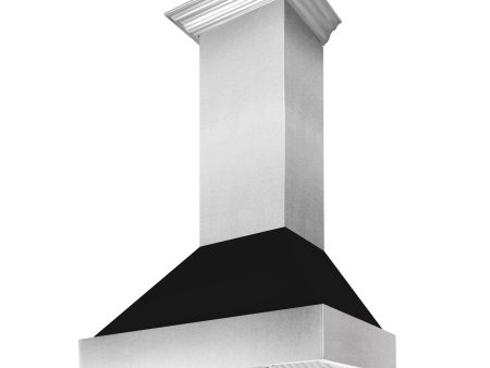 ZLINE Ducted Fingerprint Resistant Stainless Steel Range Hood with Black Matte Shell (8654BLM) Cheap