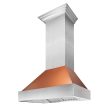 ZLINE Ducted Fingerprint Resistant Stainless Steel Range Hood with Copper Shell (8654C) Online Sale