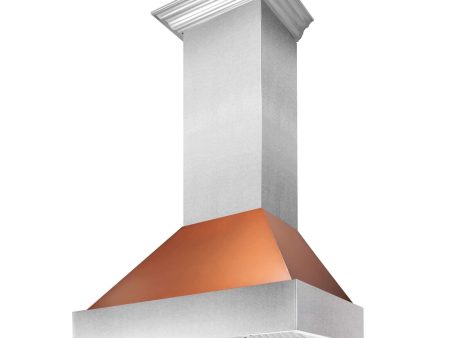 ZLINE Ducted Fingerprint Resistant Stainless Steel Range Hood with Copper Shell (8654C) Online Sale