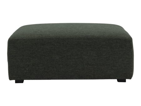 Moe s Home Collection Romy Ottoman Dark Green For Cheap