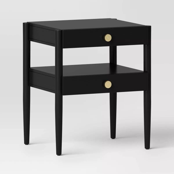 Nightstand Charcoal Gray on Sale