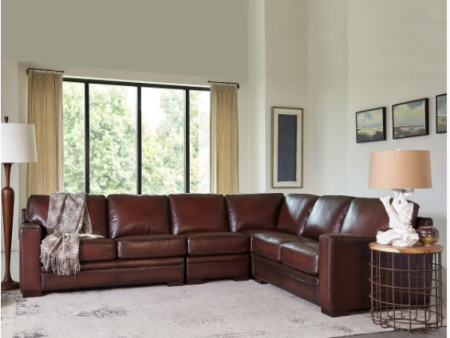 LUCA 4PC LTHR SECTIONAL@P - new Cheap